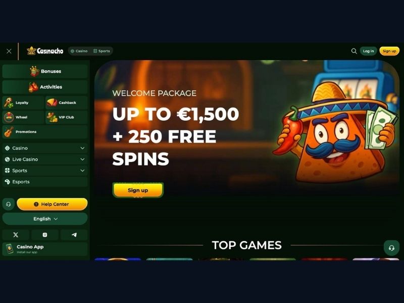 Bonussystem und Turniersystem mobil bei Casinacho Casino Nacho Casino für Deutschland